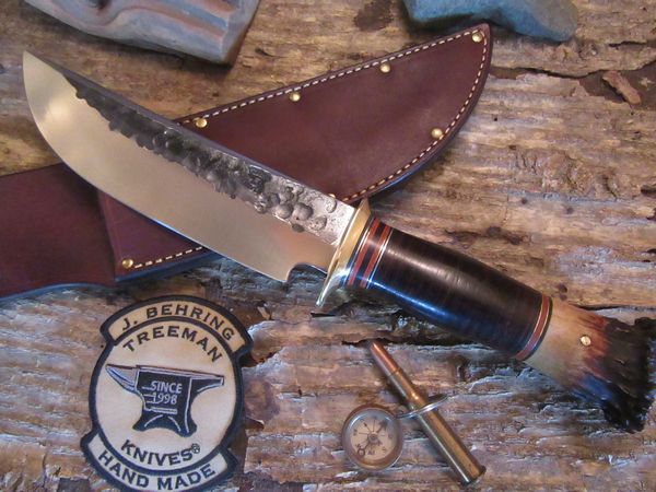 Treeman Knives Big Fat 8" Hammer Mark Fighter