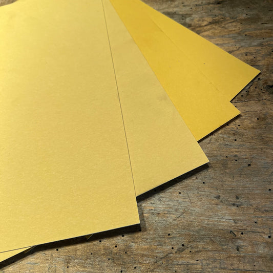 Vintage Yellow "Gold" Vulcanized Fiber