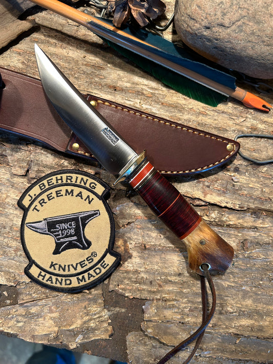 Treeman Crotch Stag Deer & Trout 4 1/2" Blade