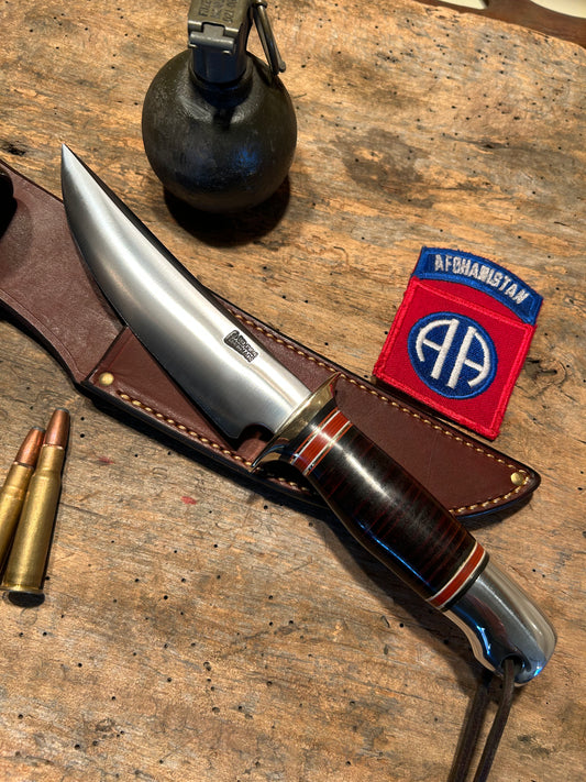 Treeman 6" Fighter Horse Hide Aluminum Thong hole