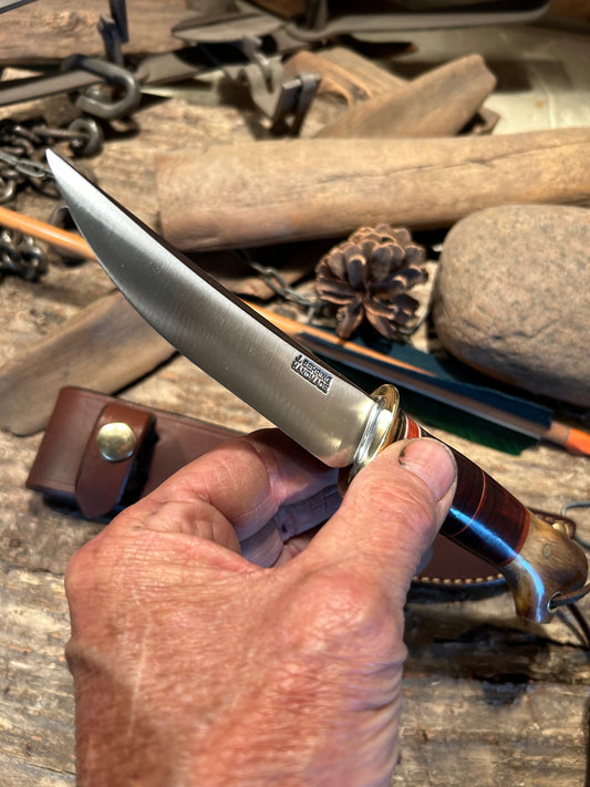 Treeman Crotch Stag Deer & Trout 4 1/2" Blade