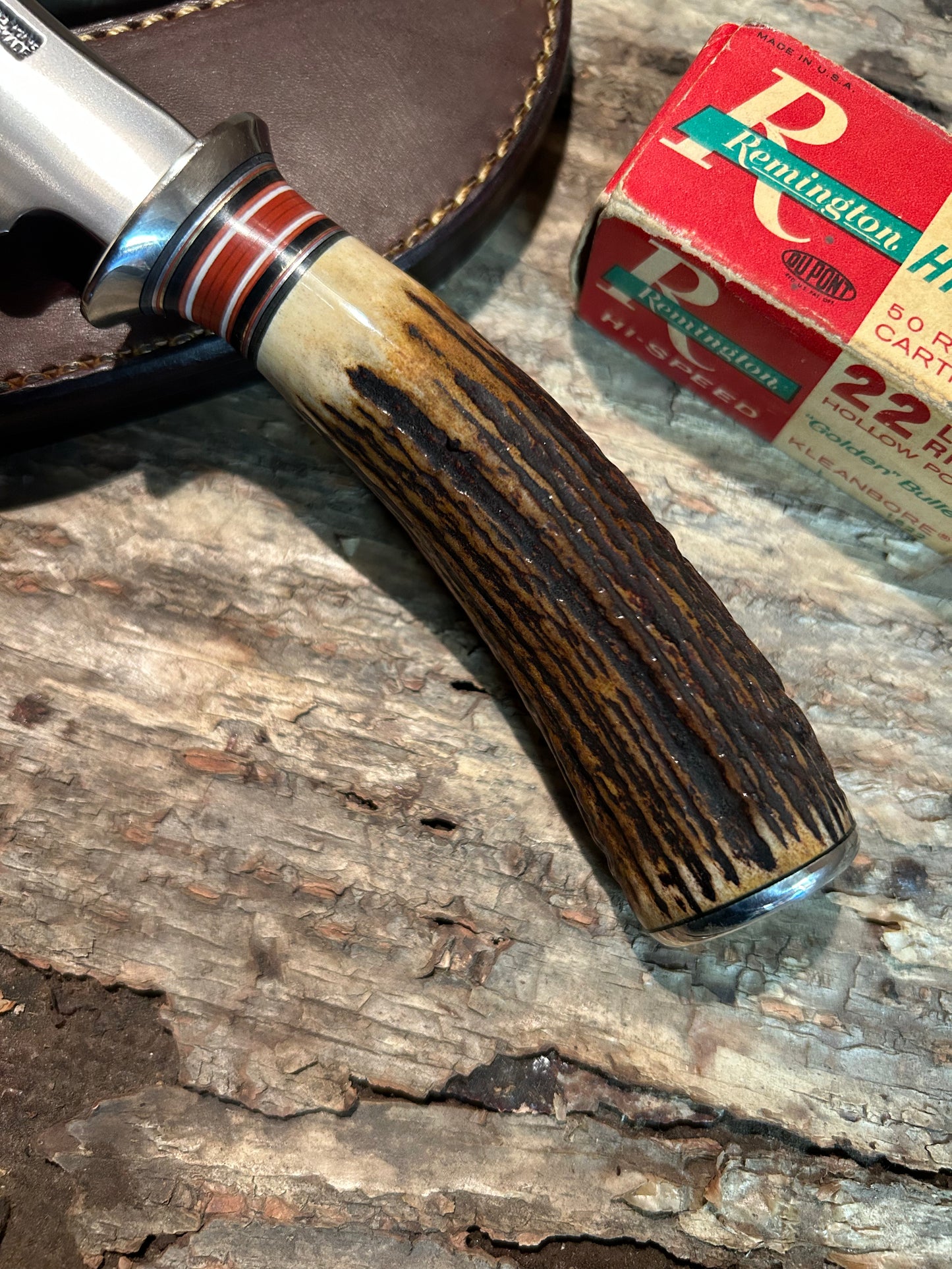 J. Behring Handmade Stainless Skinner Primo Stag