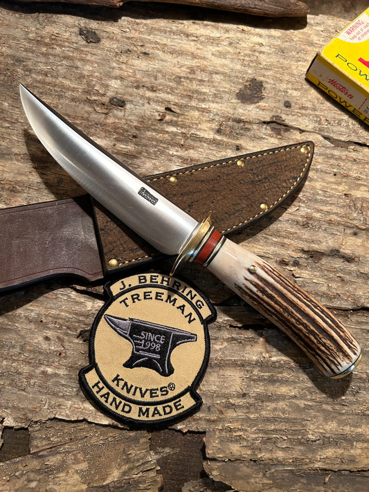 J. Behring Handmade  Badd Ass Huron Hunter Sambar Stag DBL Guard