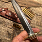 Randall Vintage 1970s Model 1-8 Fighter Johnson sheath Wood finger grip handle