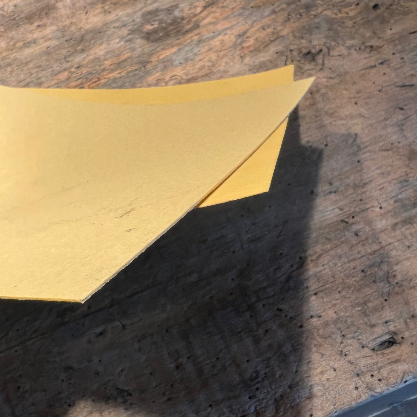 Vintage Yellow "Gold" Vulcanized Fiber