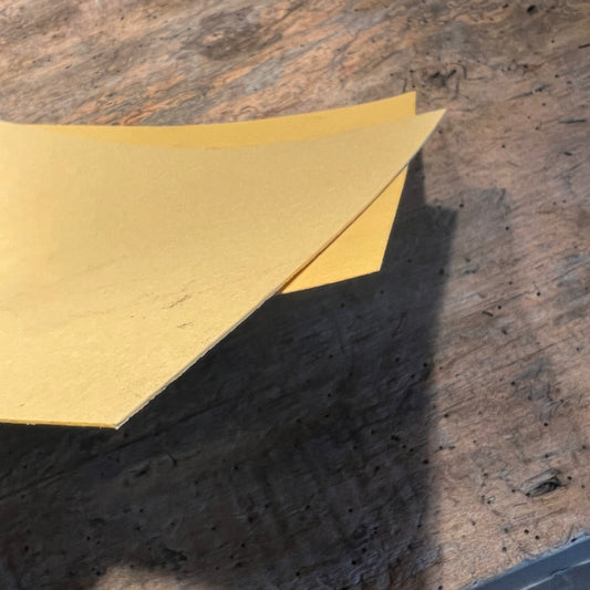 Vintage Yellow "Gold" Vulcanized Fiber