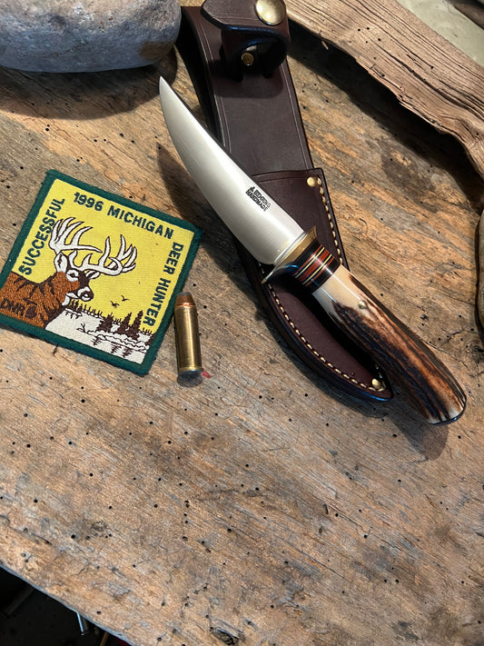 Treeman Bird & Trout Brass  Stag Ox Butt Cap