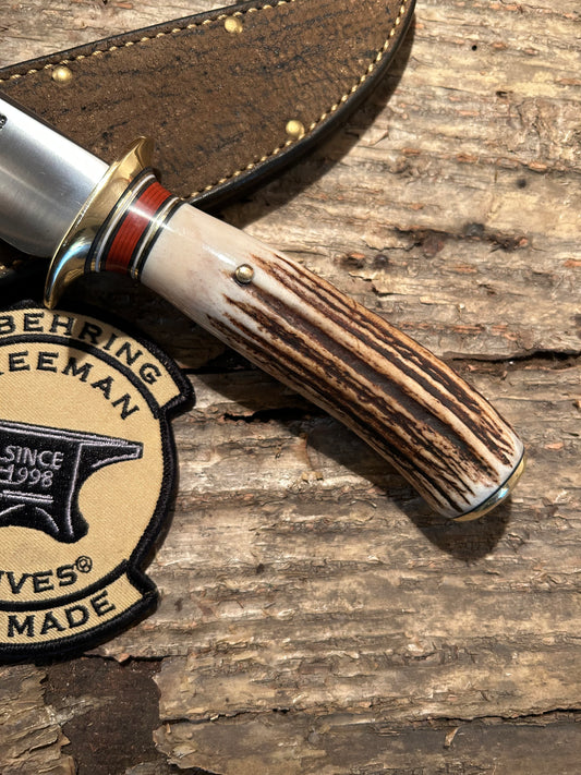 J. Behring Handmade  Badd Ass Huron Hunter Sambar Stag DBL Guard