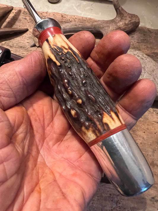 Fox River AAA 120 year old stag Aluminum Butt Shark Sheath