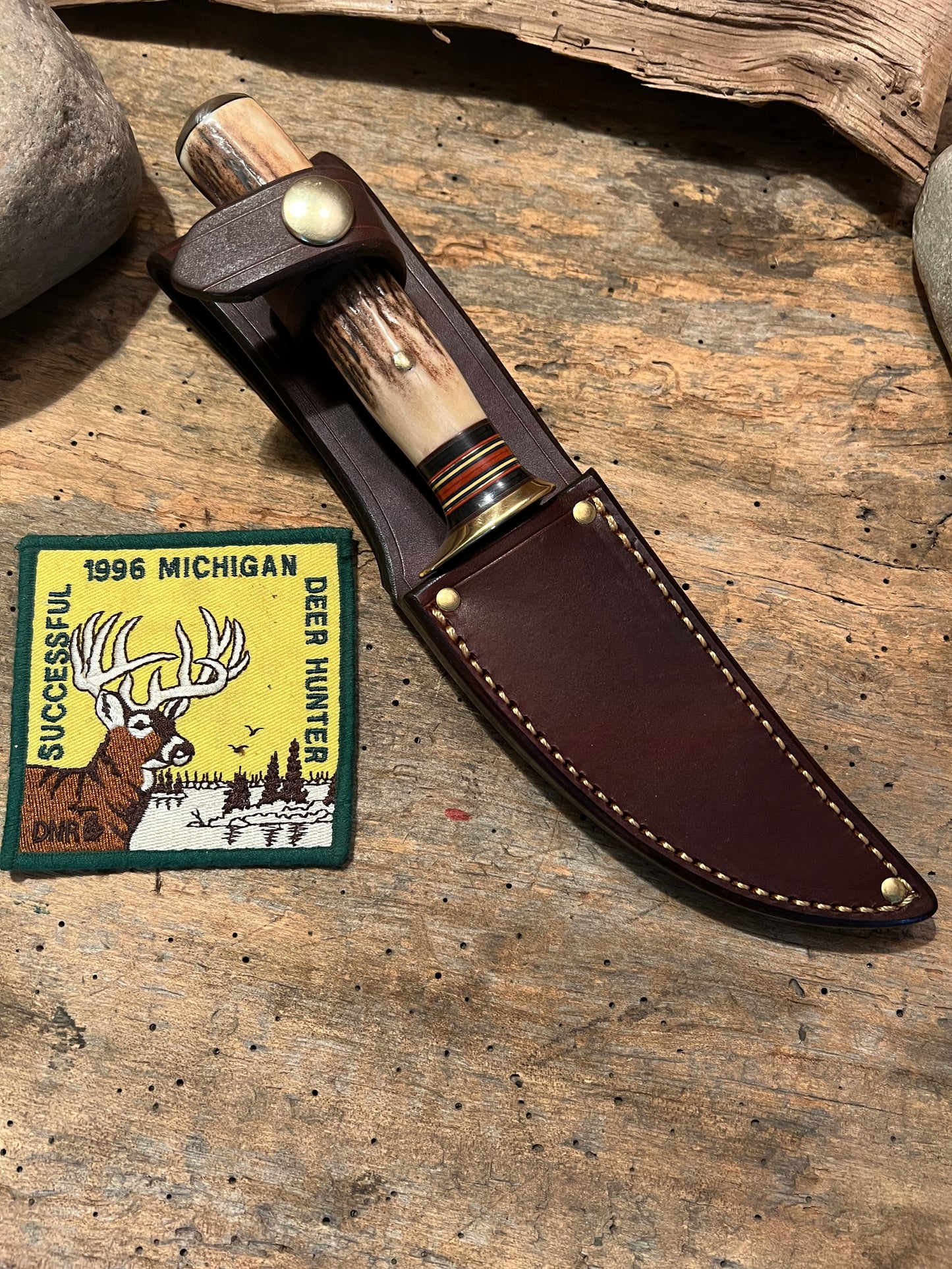 Treeman Bird & Trout Brass Stag Ox Butt Cap