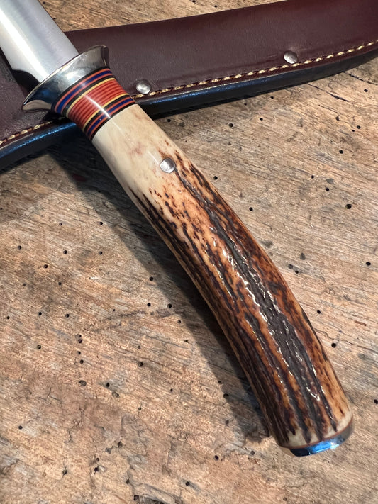 Treeman 7" AEB-L Stainless Filet  Knife Sambar Stag