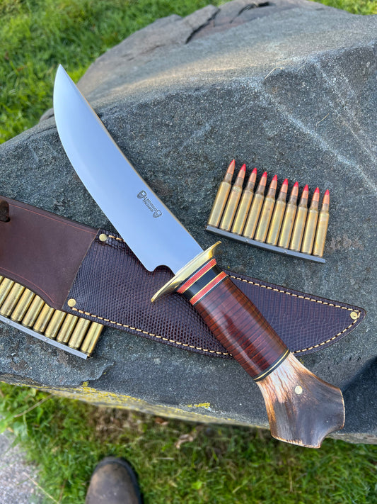 Treeman DBL Skull Fighter HH, CS ,Brass , Lizzard Sheath