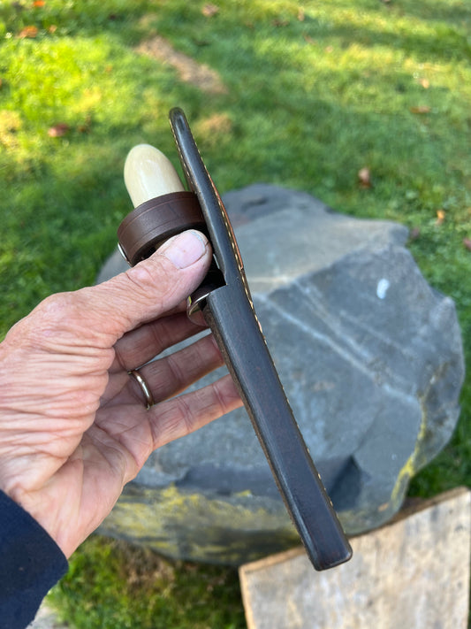 J. Behring Handmade Birds Head Musk Ox South Dakota Caper AEB-L Stainless