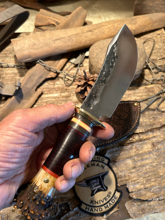 J. Behring  Crown Stag Horse Hide Woodmonk Shark Sheath