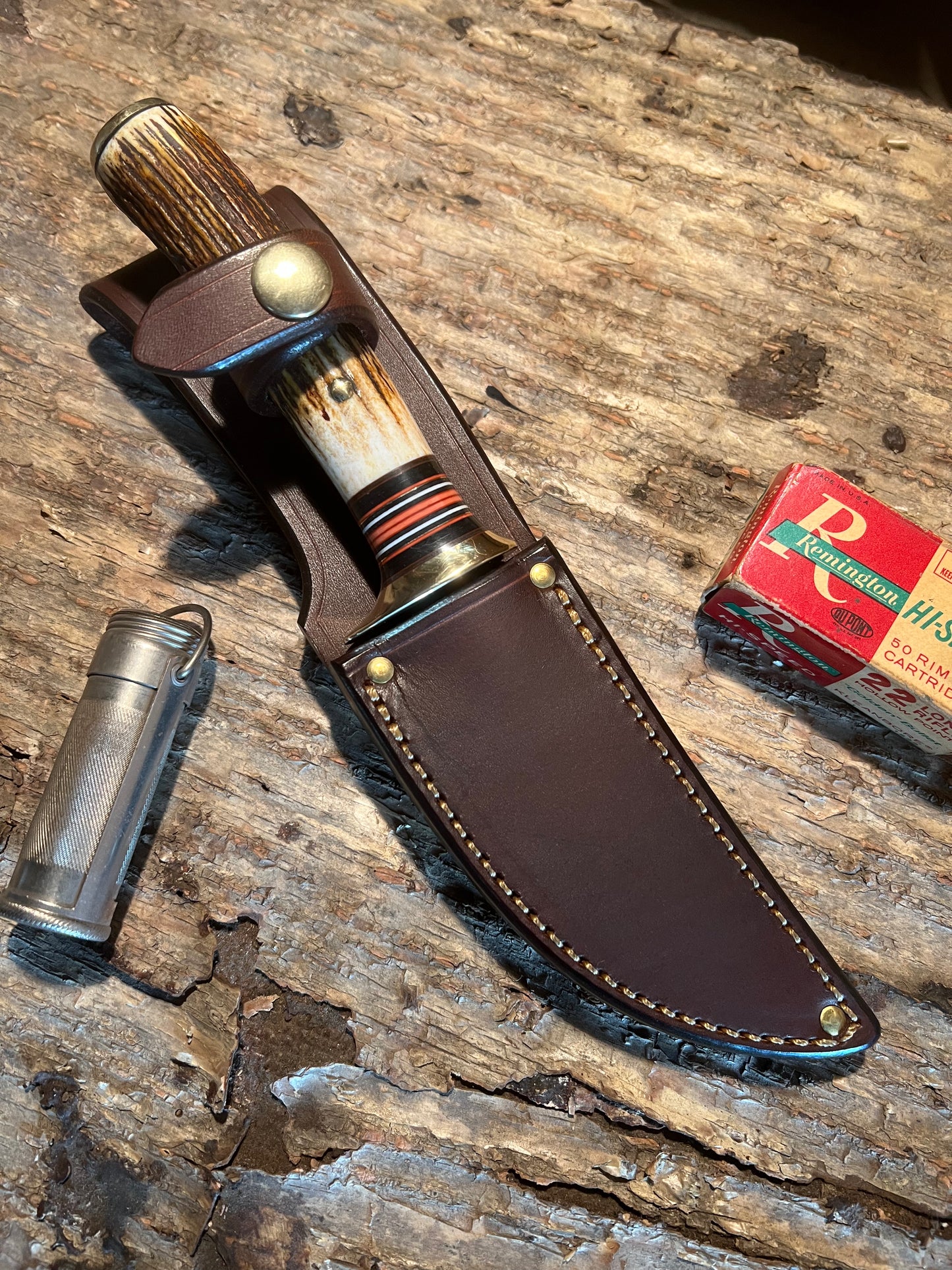 J. Behring Handmade Deer & Trout Sambar Stag Brass