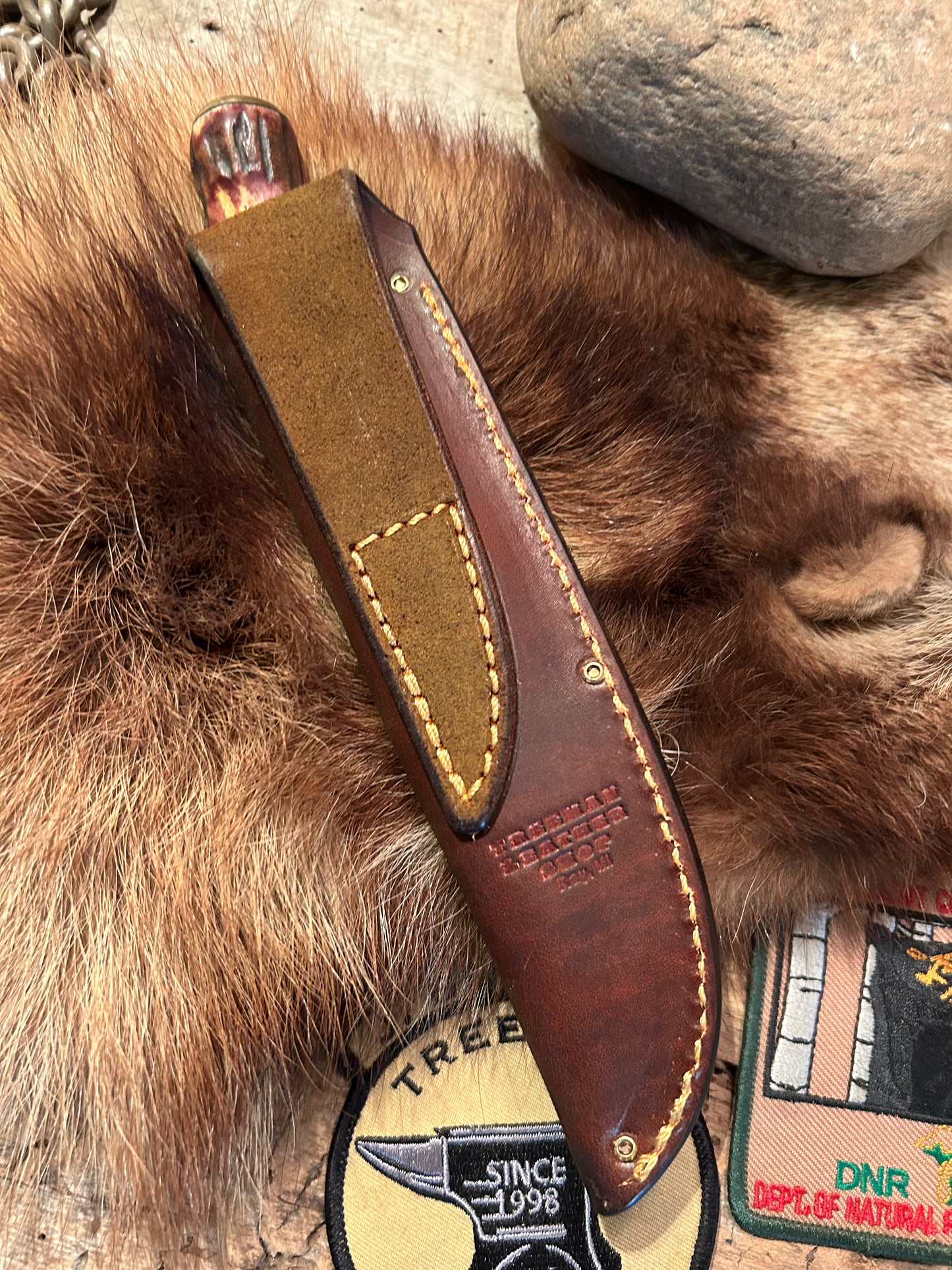 Treeman Handmade Finger Grip Stag Trout & Bird