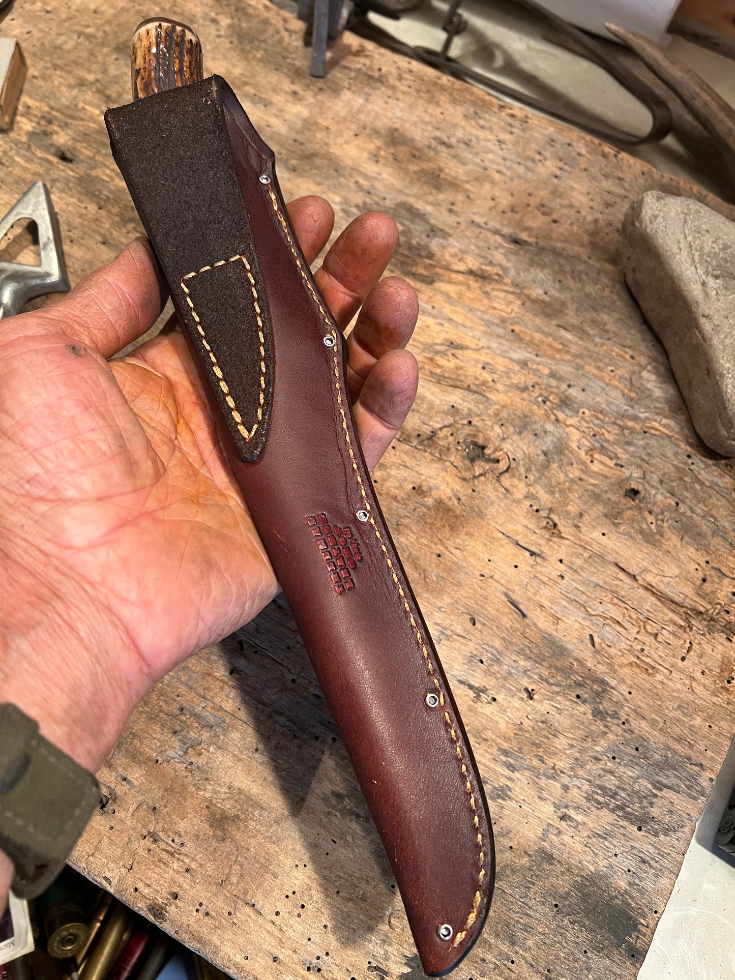 Treeman 7" AEB-L Stainless Filet Knife Sambar Stag