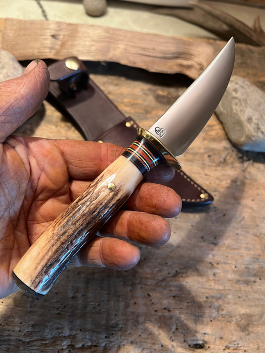 Treeman Bird & Trout Brass  Stag Ox Butt Cap