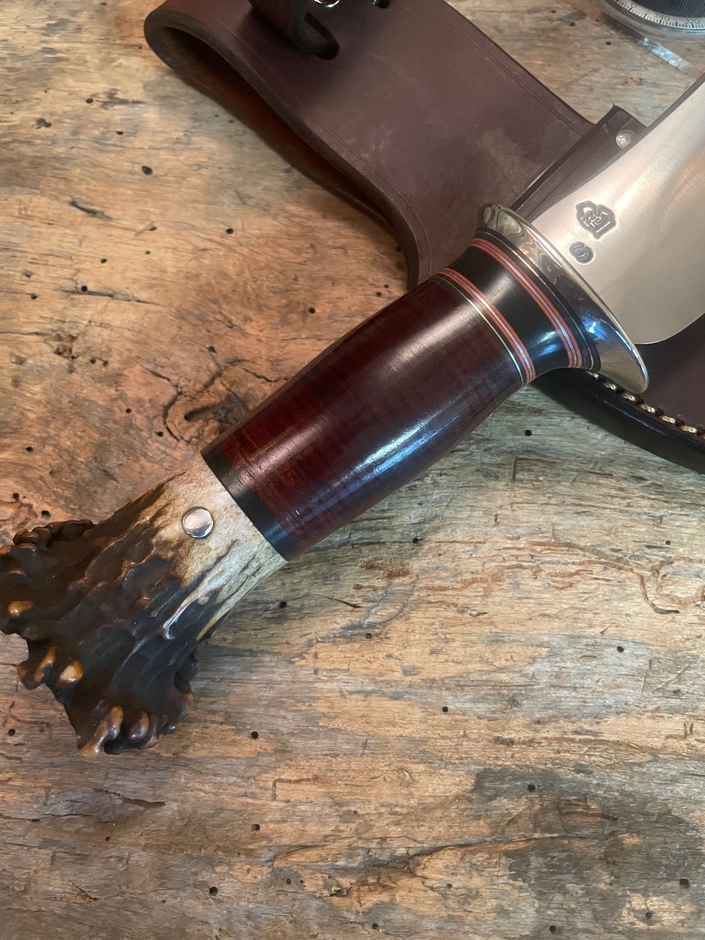 J.Behring Handmade Stainless Michigan Hunter / Skinner