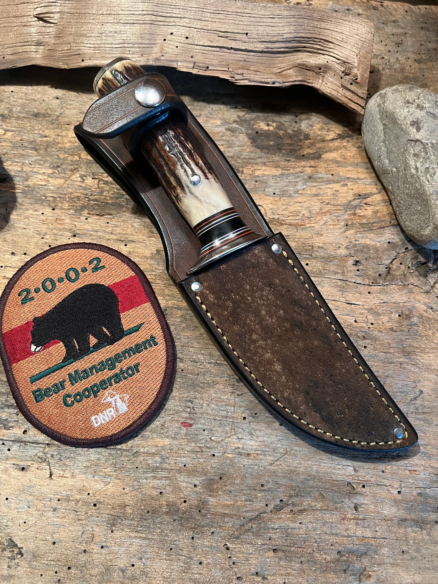 Treeman Michigan Hunter AEB-L stainless steel Giraffe sheath