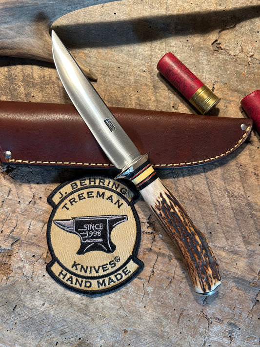 Treeman Stag Deer & Trout AEB-L Stainless 4 3/4" Blade