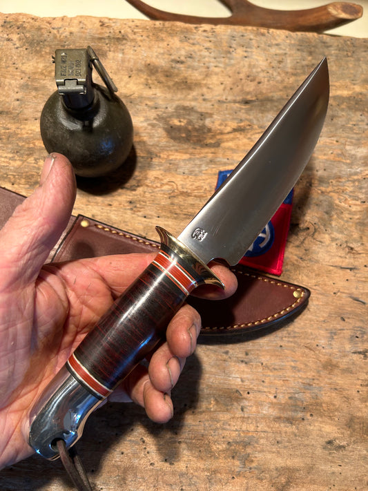 Treeman 6" Fighter Horse Hide Aluminum Thong hole