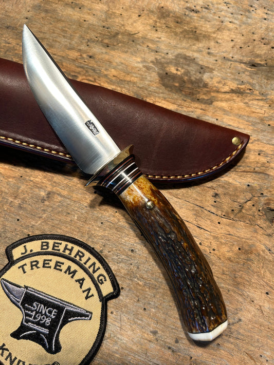 Treeman Stag Sticker Deer & Trout 4" Pouch Sheath