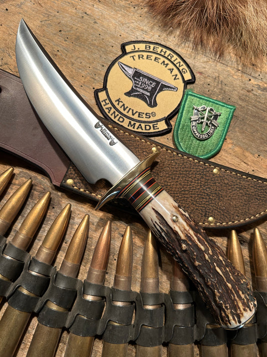 J. Behring Handmade DBL Skull Fighter Stag