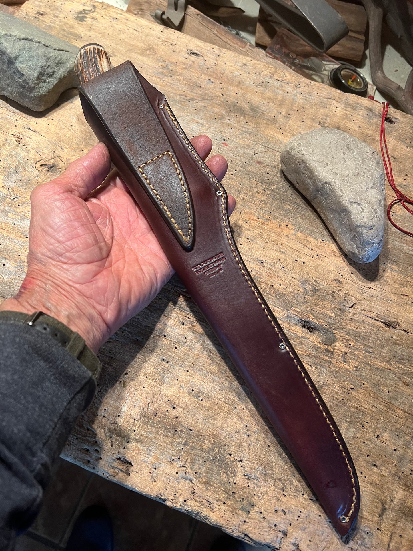 J. Behring Handmade 9" Stag Filet Knife