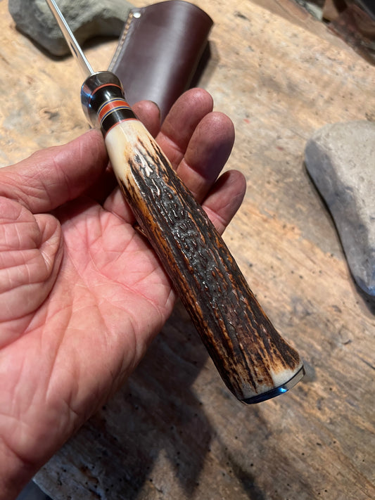 J. Behring Handmade 9" Stag Filet Knife