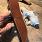 Treeman Michigan Hunter 120 year ols stag Sterling silver pinned Butt Giraffe sheath