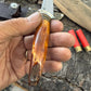 Treeman Artifact Ivory Trout Knife Crock Sheath AEB-L