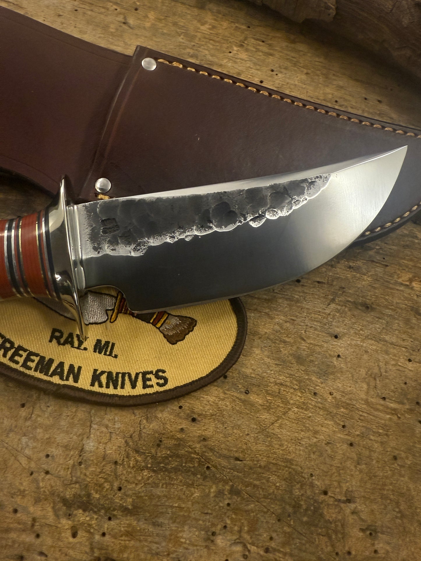 Treeman Fox River 5" Hammer mark Hunter Stag Handle