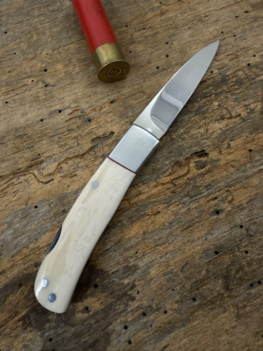 WC Davis Ivory Lock Back Folder 1980/90s vintage.