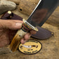 Treeman Woodcraft 6" Brass sambar stag Sheep horn butt