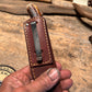 Treeman Pocket caper AEB-L Stainless 120 Year old red stag Ivory butt Cap