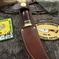 Treeman 4" Deer & Trout Skinner Horse hide pinned brass cap crotch stag butt