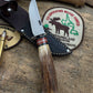 Trout 3.5" AEB-L Razor Blade Steel Moose Horn Mammoth Ivory Shark