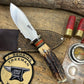 Treeman 4" Special Hunter Nickel AAA Old Stag Ox Butt Cap