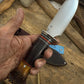 Treeman Special Hunter AEB-L Nickel Silver Horse Hide Crown stag Butt