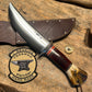 J. Behring Handmade Vintage Treeman Camp Knife Old Stamp 7" Blade