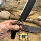 Double Skull 7" Fighter Nickel Finger Grip Sambar Stag Hammer Mark