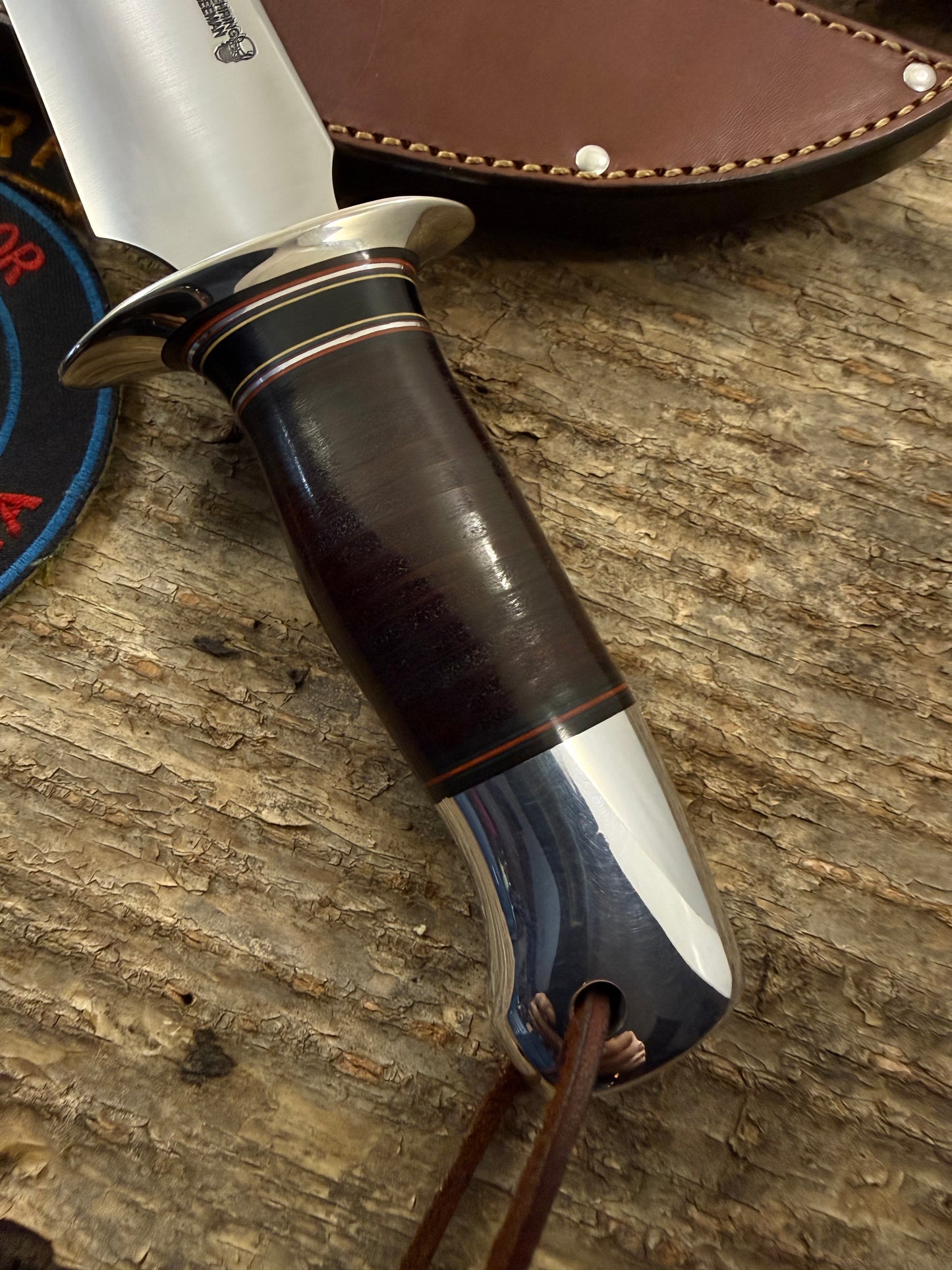 J. Behring Handmade 8" Model 1 Heavy Duty AEB-L Stainless Skull Fighter