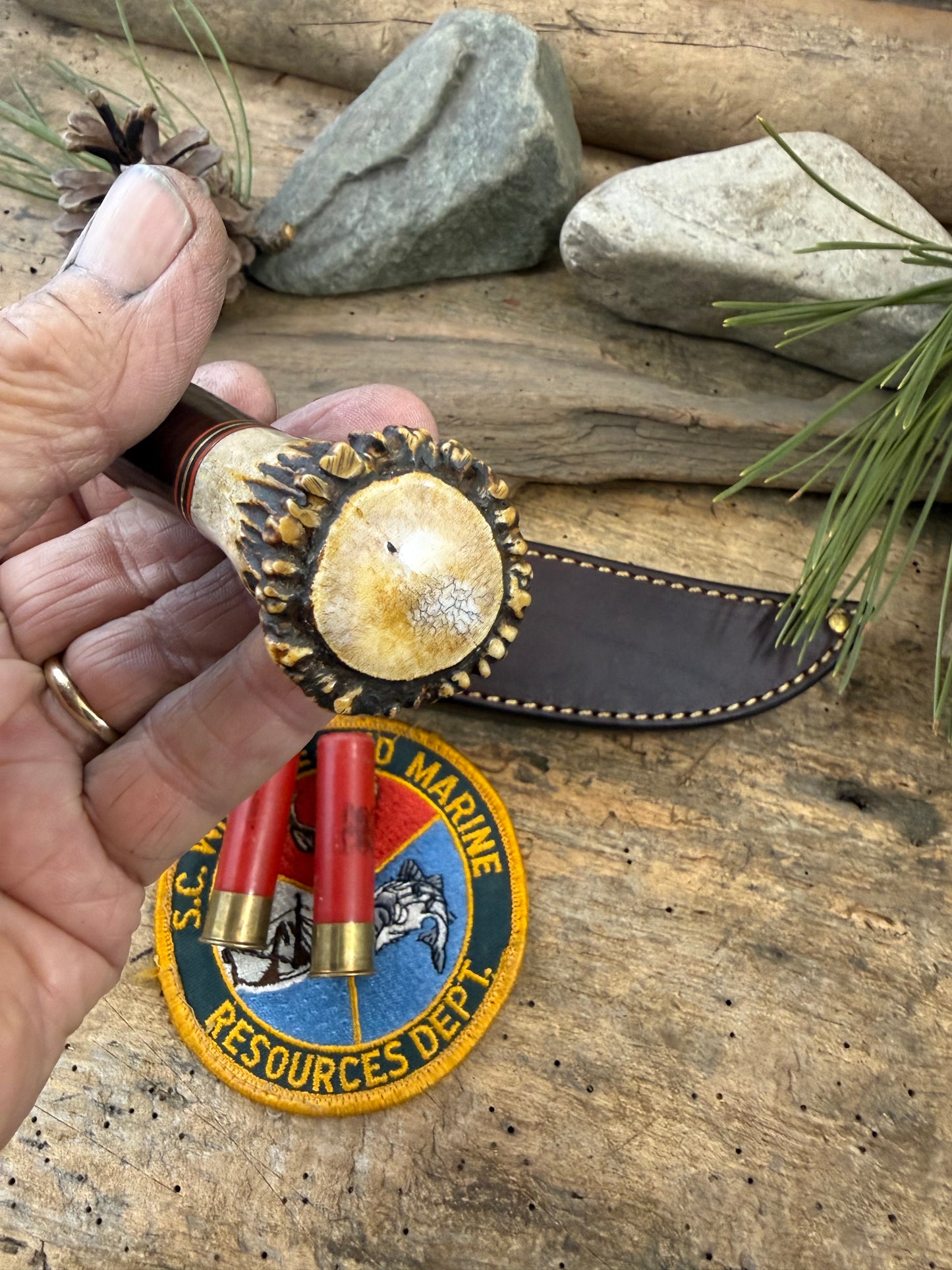 Treeman Trout & Bird Classic 4 1/2" Horse Hide Crown Stag