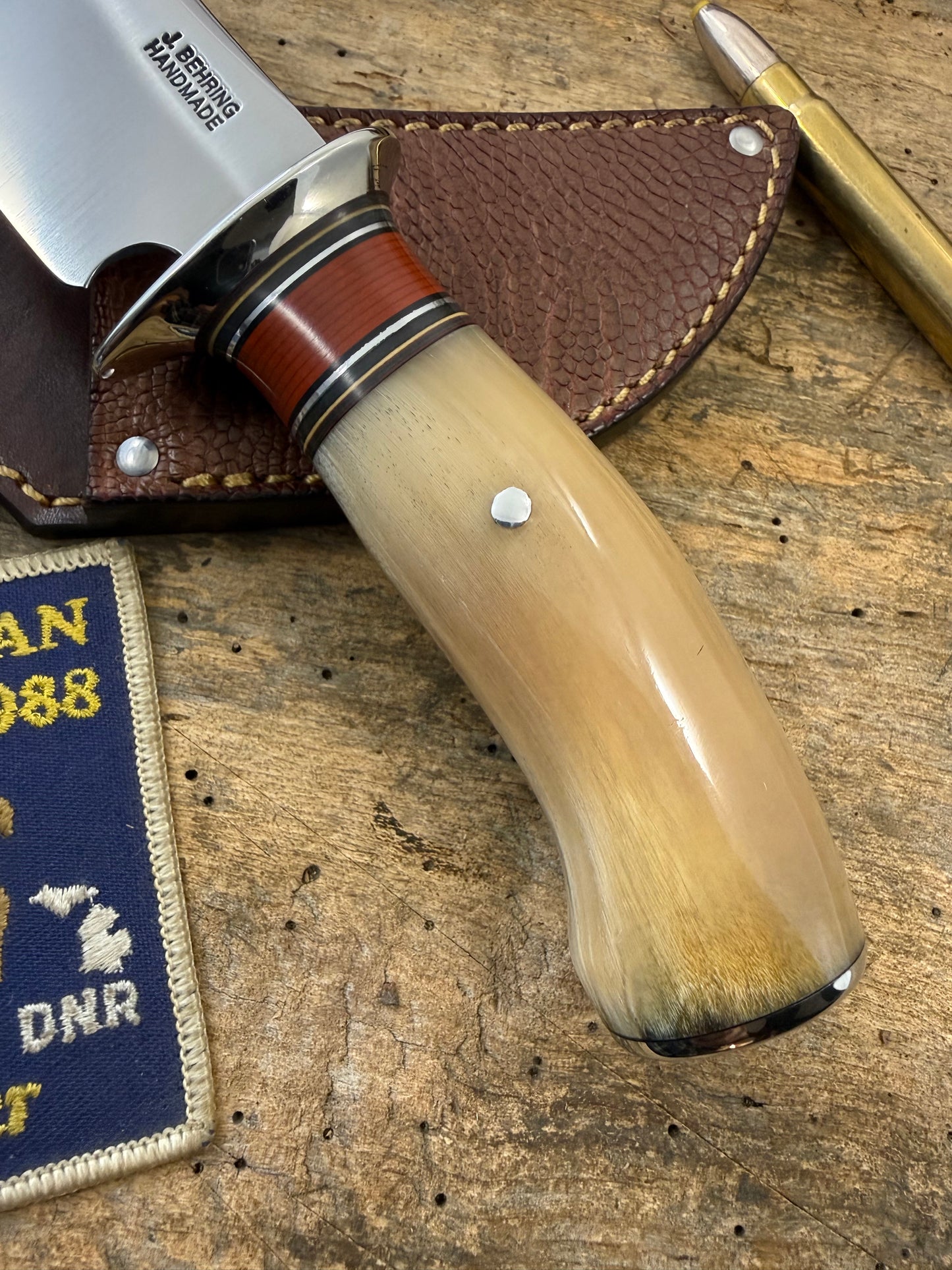 Treeman Must Ox South Dakota Caper Flat Grind Ostrich Sheath