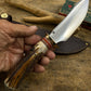 Treeman Beautiful Semi Skinner 5 3/4" Blade Red Stag Shark