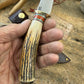 Treeman Traditional Classic Trout & Bird  4" Blade Brass Stag