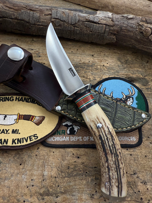 Treeman Trout Knife Green Crock Stag Sheep Horn Stude Spring