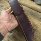 Treeman 6" old school Scagel style Hunter Horse Hide Brass crows beak Crock Sheath