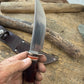 Treeman Hunter 5" AEBL Blade Nickel silver Horse Hide Crown Stag .